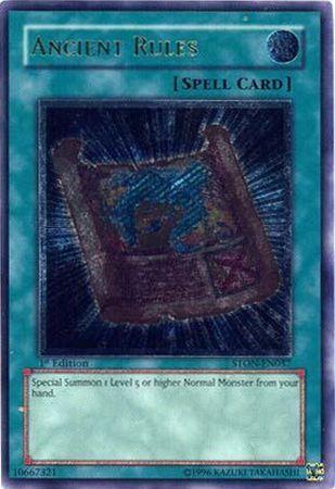Ancient Rules [Ultimate Rare 1st Edition] STON-EN037