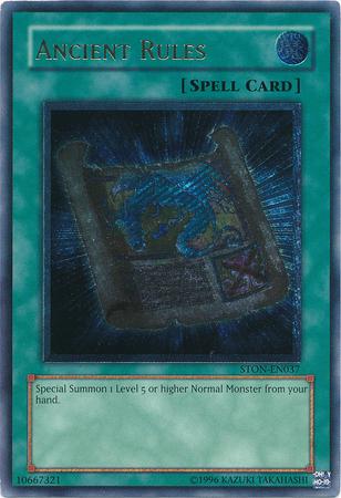 Ancient Rules [Ultimate Rare] STON-EN037