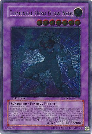 Elemental HERO Glow Neos [Ultimate Rare 1st Edition] STON-EN036