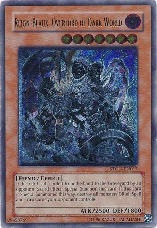 Reign-Beaux, Overlord of Dark World [Ultimate Rare] STON-EN017