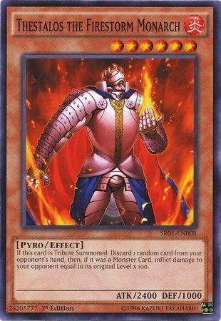 Thestalos the Firestorm Monarch [1st Edition] SR01-EN008