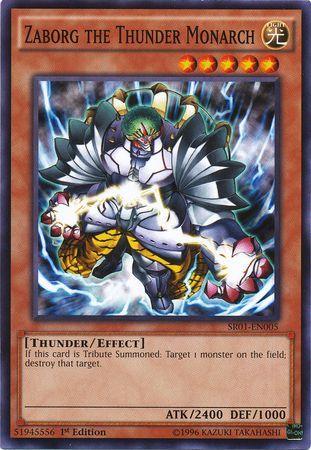 Zaborg the Thunder Monarch [1st Edition] SR01-EN005