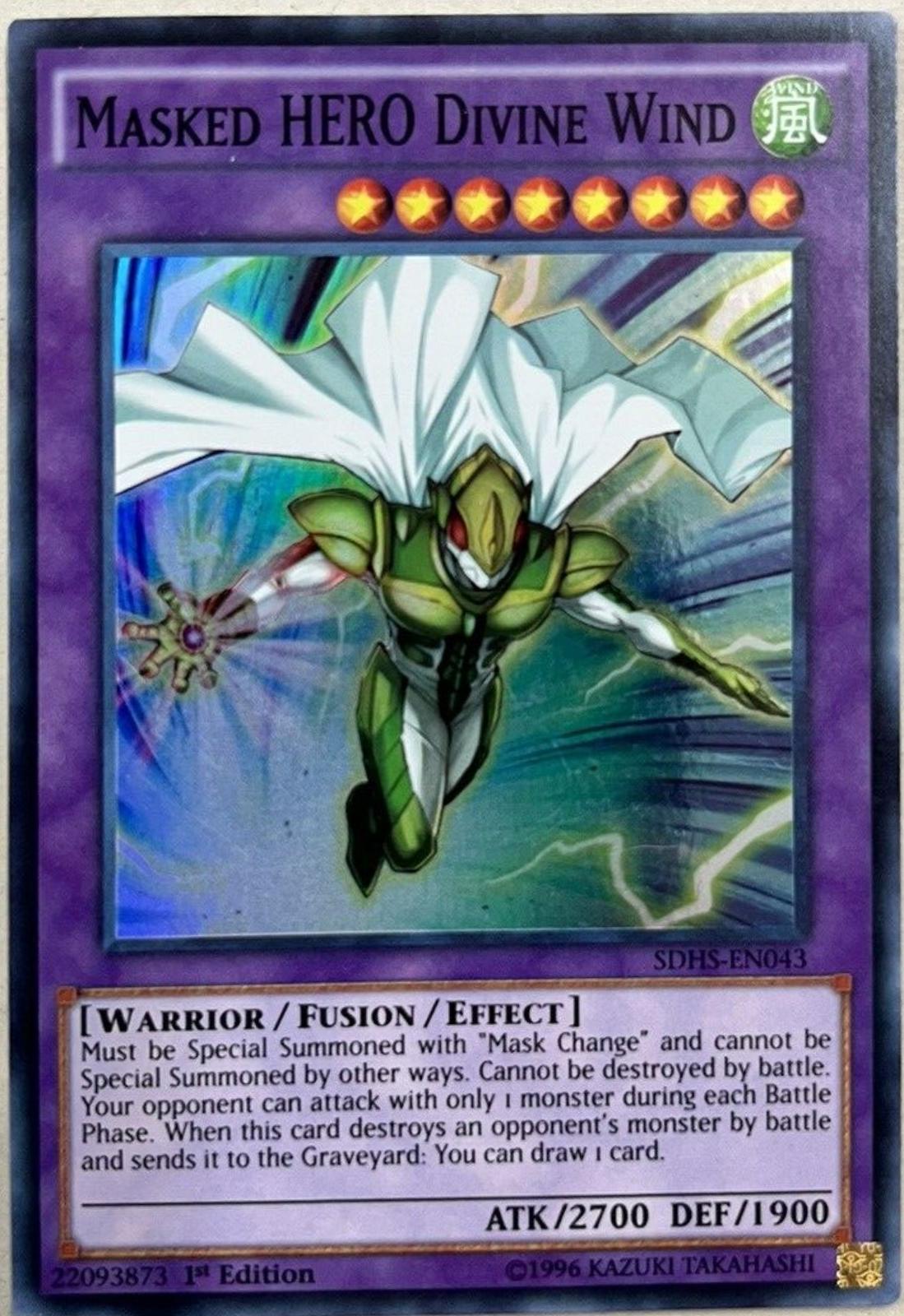 Masked HERO Divine Wind [1st Edition] SDHS-EN043