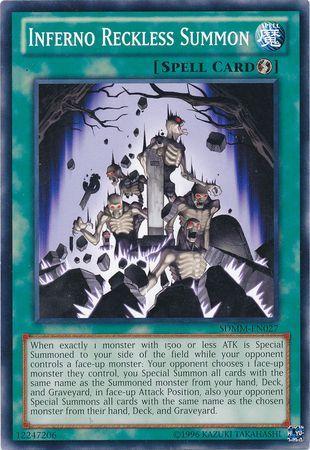 Inferno Reckless Summon SDMM-EN027