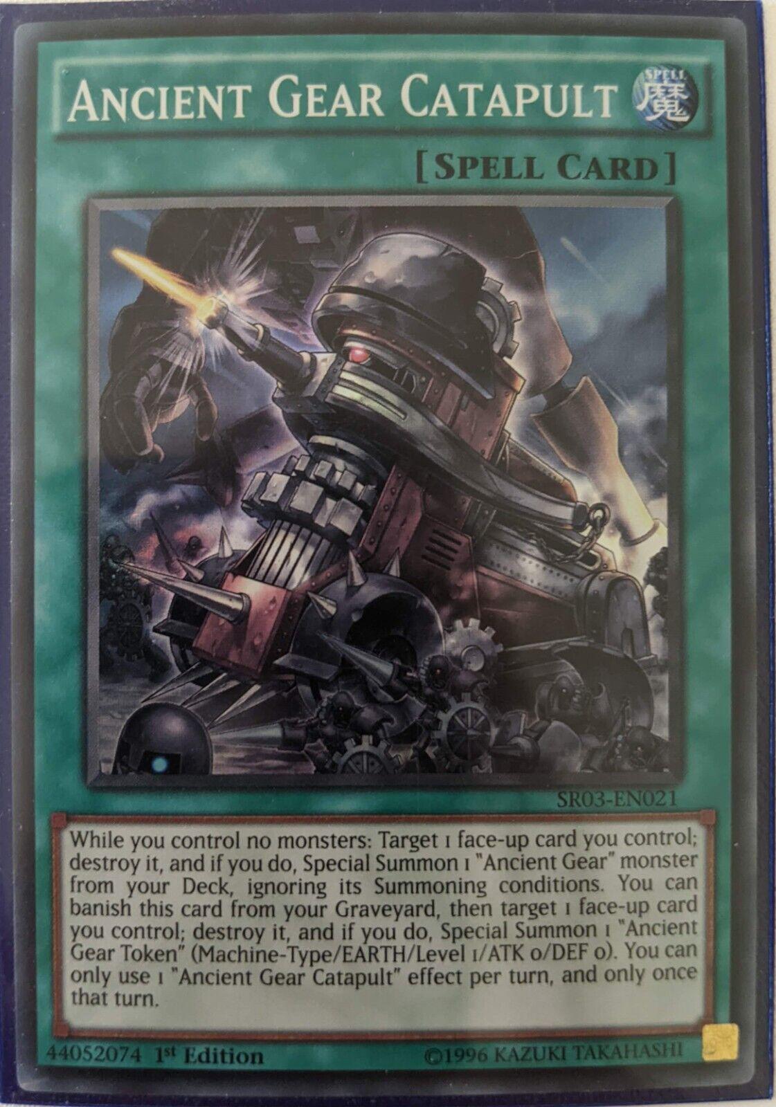Ancient Gear Catapult [1st Edition] SR03-EN021