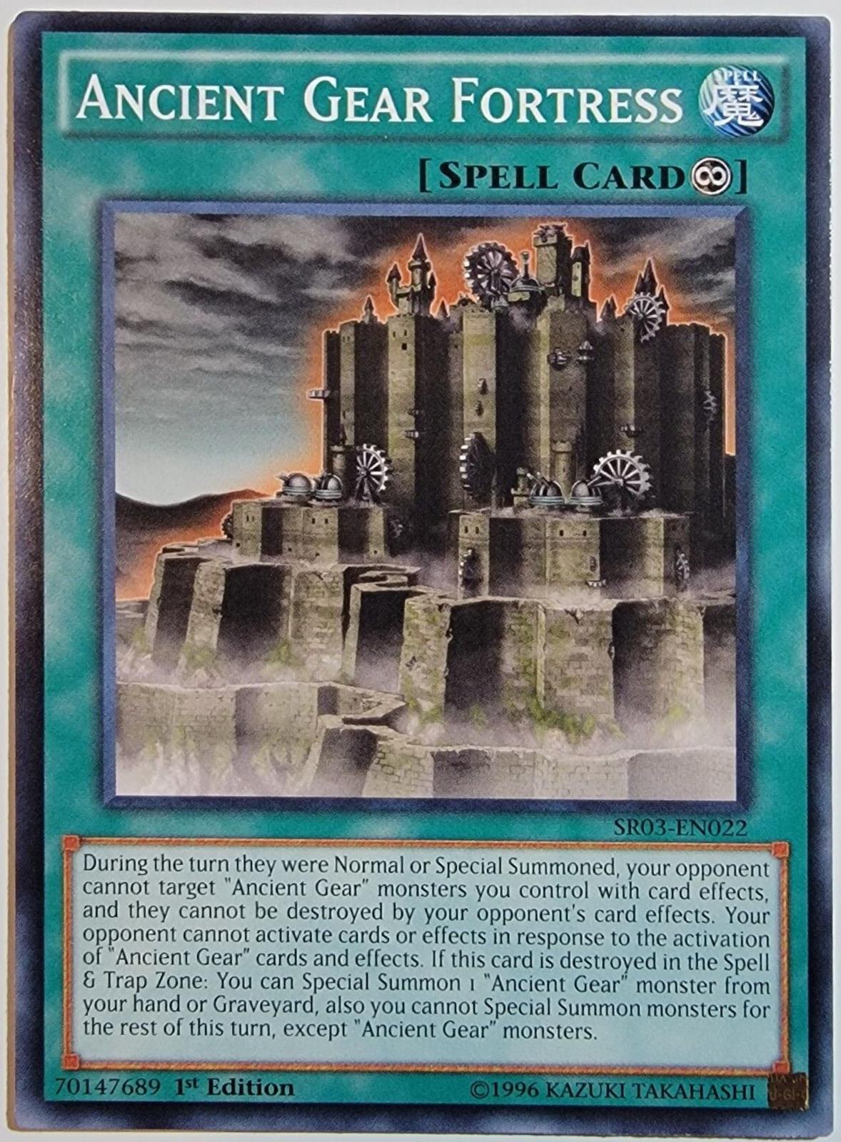 Ancient Gear Fortress [1st Edition] SR03-EN022