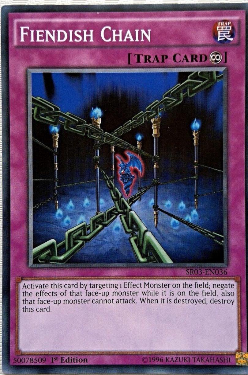 Fiendish Chain [1st Edition] SR03-EN036