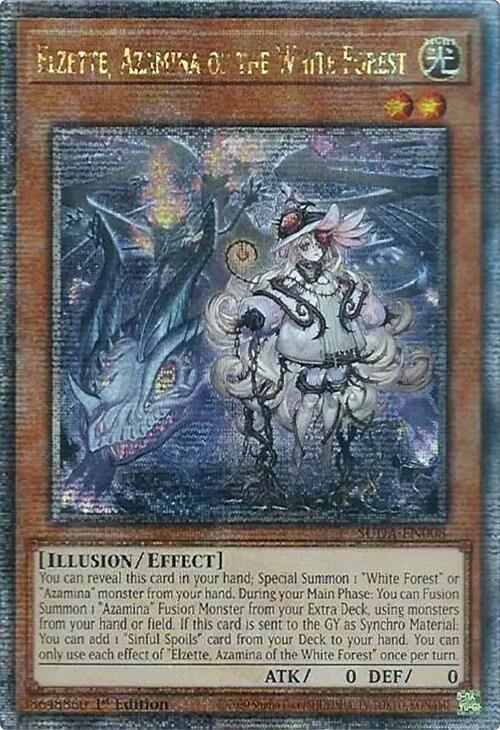 Elzette, Azamina of the White Forest [Quarter Century Secret Rare] SUDA-EN008