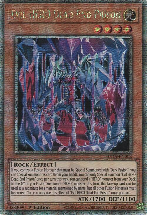 Evil HERO Dead-End Prison [Quarter Century Secret Rare] SUDA-EN002