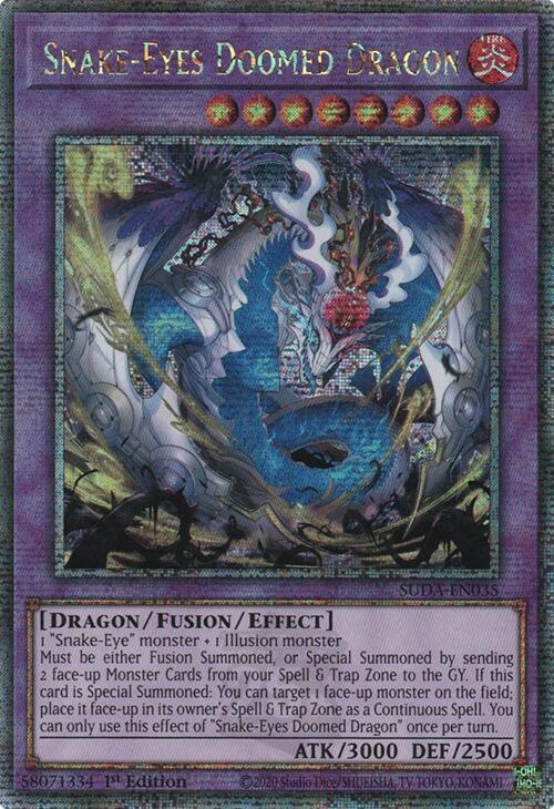Snake-Eyes Doomed Dragon [Quarter Century Secret Rare] SUDA-EN035