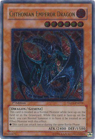 Chthonian Emperor Dragon [Ultimate Rare 1st Edition] TAEV-EN019