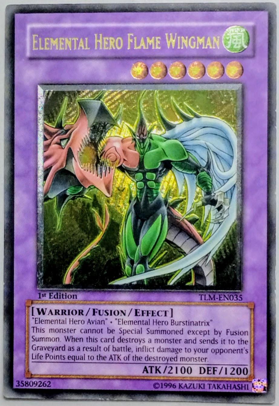 Elemental Hero Flame Wingman [Ultimate Rare 1st Edition] TLM-EN035