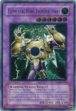 Elemental Hero Thunder Giant [Ultimate Rare 1st Edition] TLM-EN036