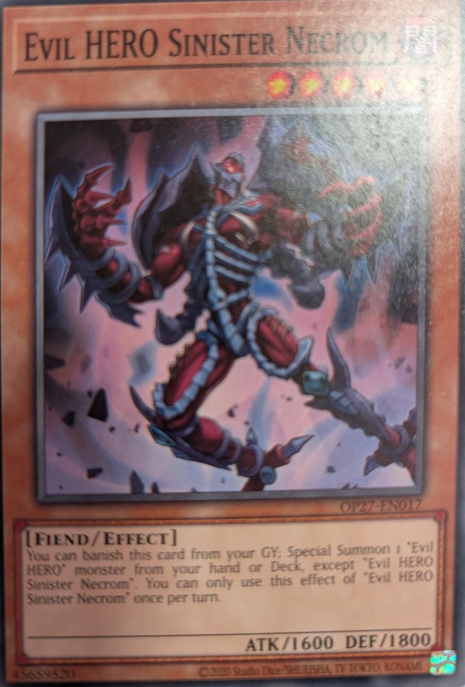 Evil HERO Sinister Necrom OP27-EN017