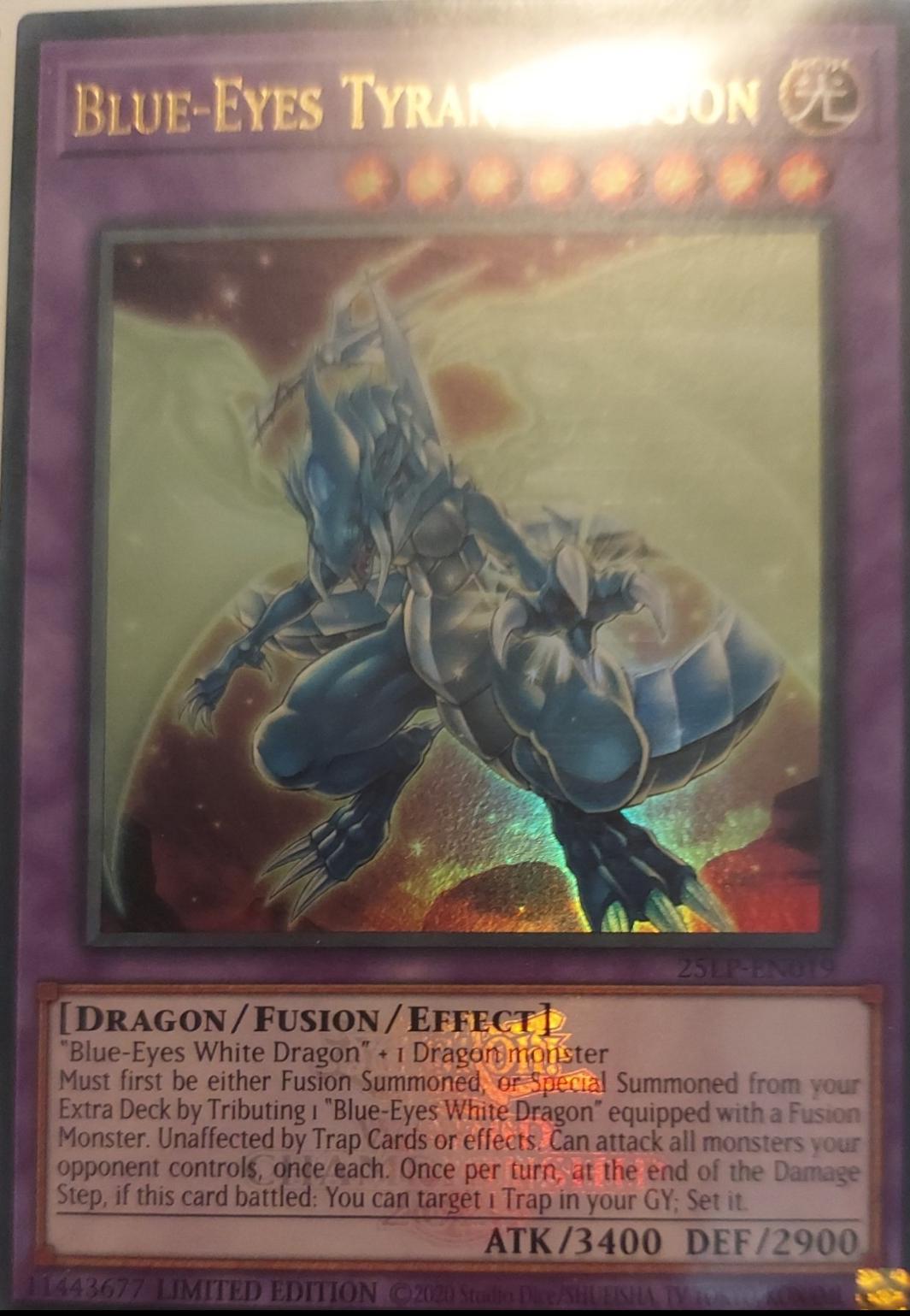 Blue-Eyes Tyrant Dragon [Ultra Rare Emblazoned] 25LP-EN019