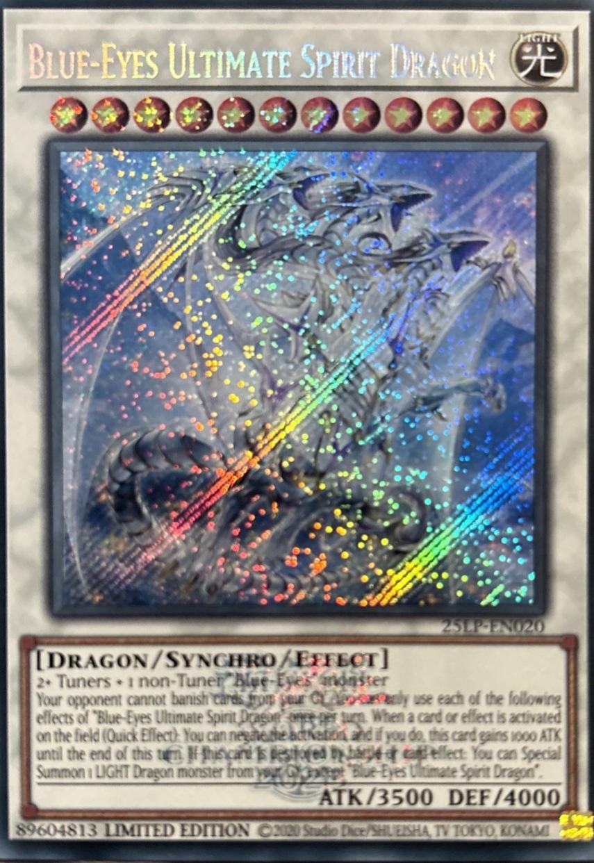 Blue-Eyes Ultimate Spirit Dragon [Emblazoned] 25LP-EN020
