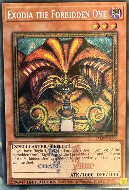 Exodia the Forbidden One [Emblazoned] 25LP-EN000
