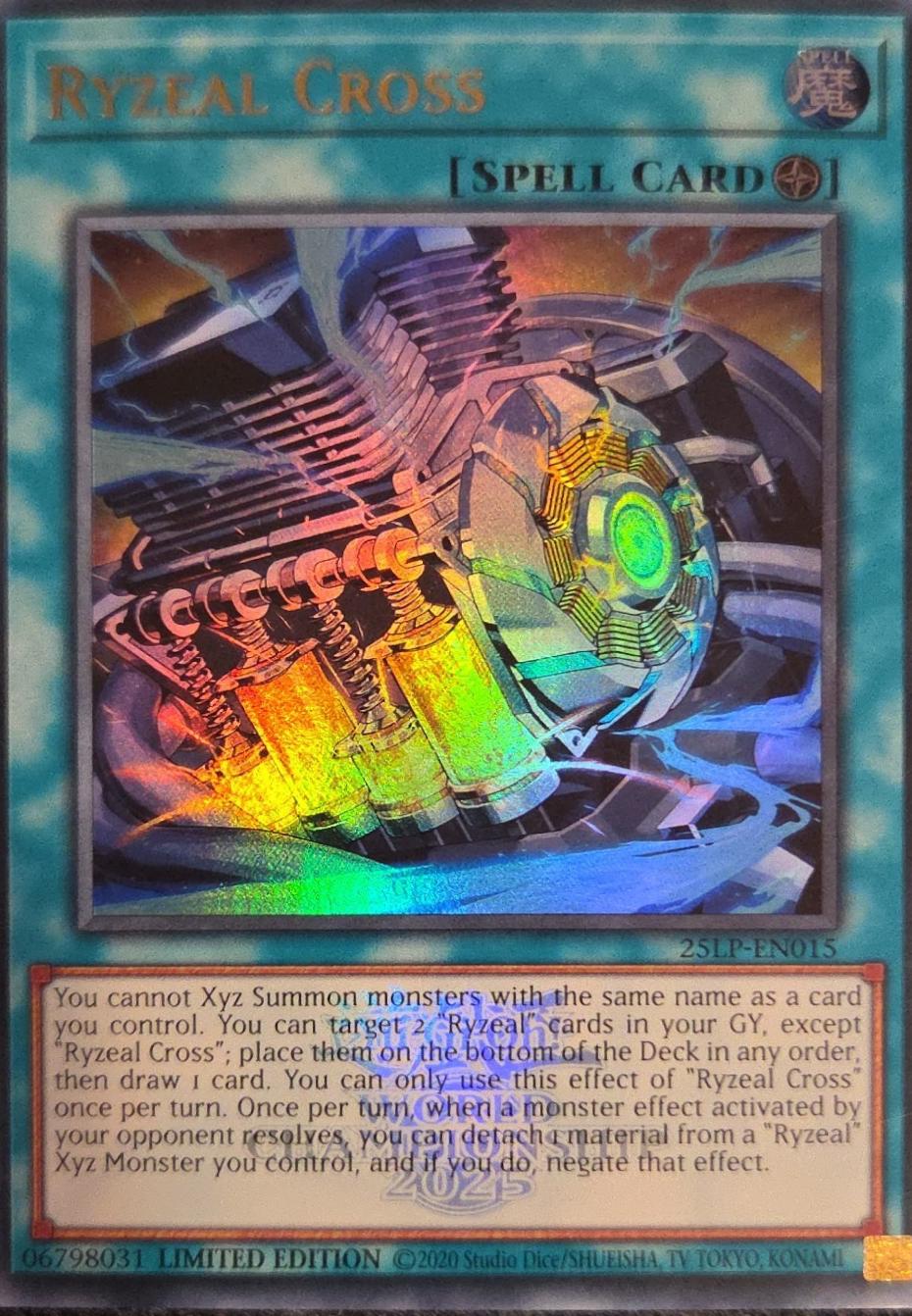 Ryzeal Cross [Ultra Rare Emblazoned] 25LP-EN015