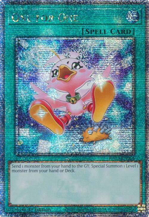 One For One [Alternate Art Quarter Century Secret Rare] RA03-EN056