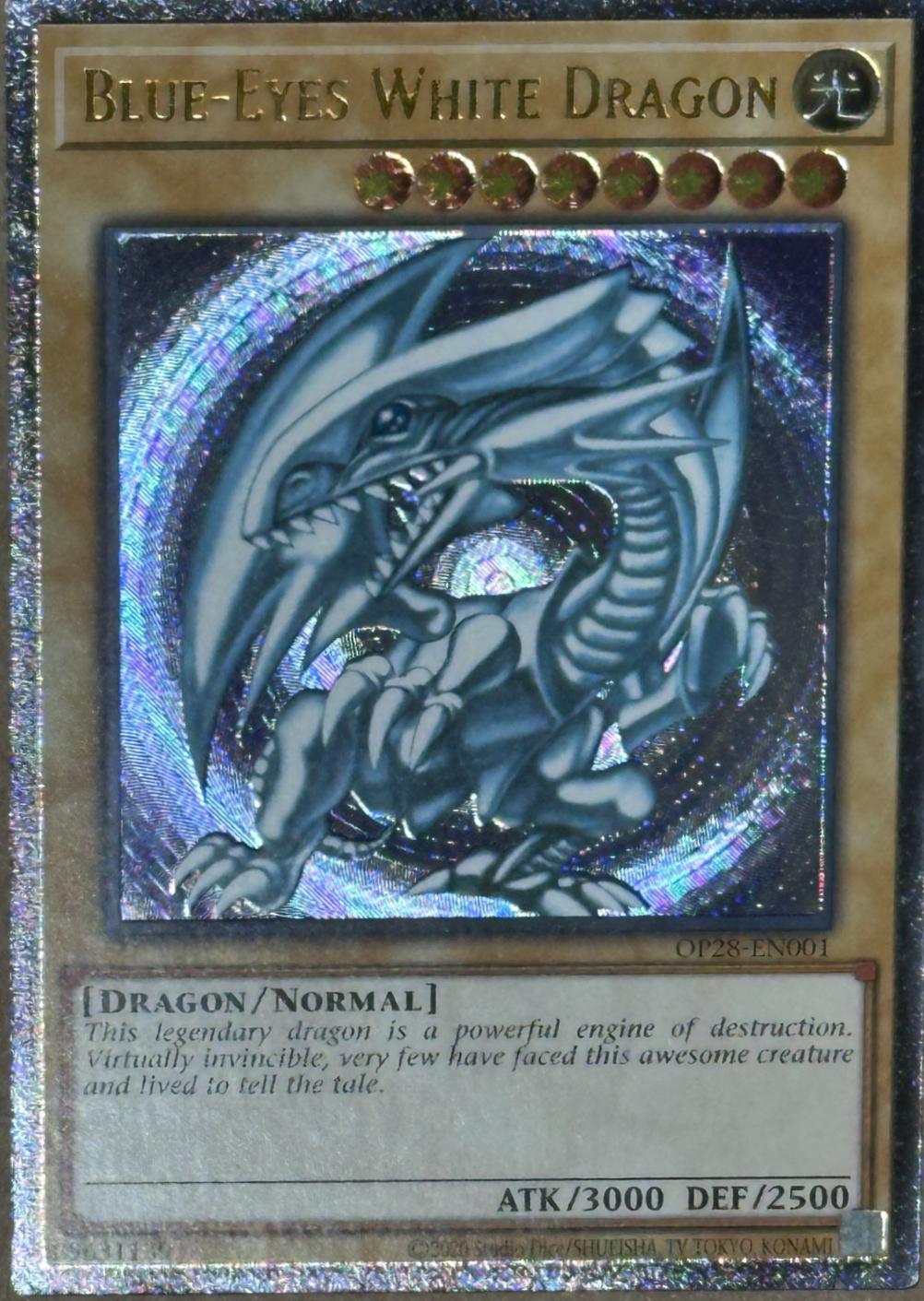 Blue-Eyes White Dragon OP28-EN001