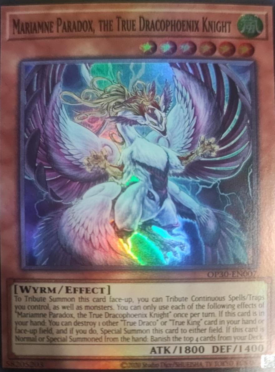 Mariamne Paradox, the True Dracophoenix Knight OP30-EN007