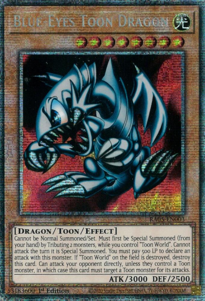 Blue-Eyes Toon Dragon RA05-EN003