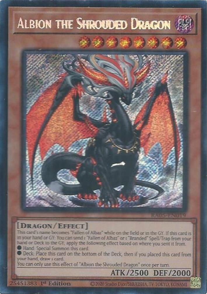 Albion the Shrouded Dragon [Secret Rare] RA05-EN019