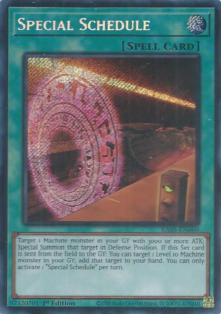 Special Schedule [Secret Rare] RA05-EN060