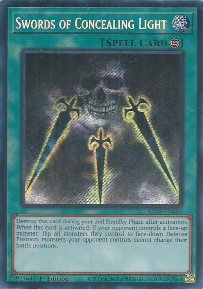 Swords of Concealing Light [Secret Rare] RA05-EN059