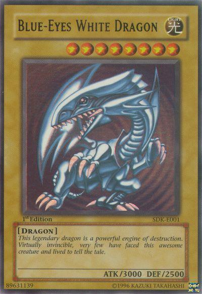 Blue-Eyes White Dragon [1st Edition] SDK-E001