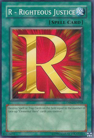 R - Righteous Justice DP03-EN018