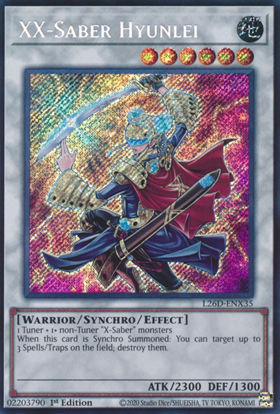 XX-Saber Hyunlei [Secret Rare] L26D-ENX35